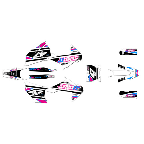 husqvarna fs450 graphics kit 2019-2022 fresh series magenta