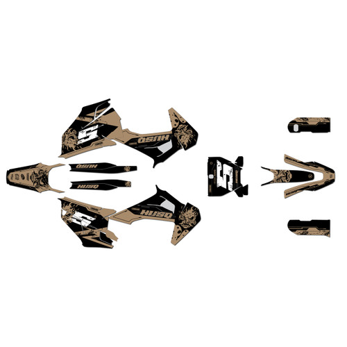 husqvarna fs450 graphics kit 2019-2022 night series tan