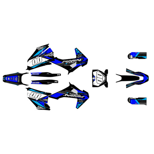 husqvarna fs450 graphics kit 2019-2022 rugged series blue