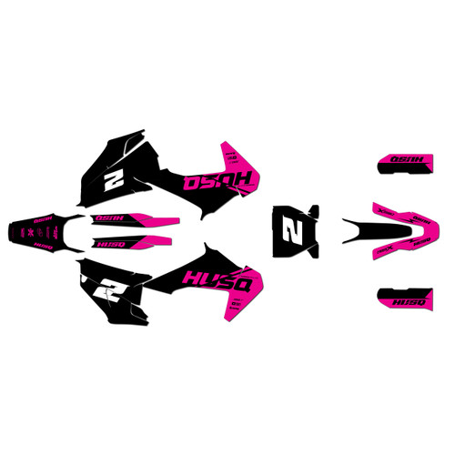 husqvarna fs450 graphics kit 2019-2022 splinter series magenta