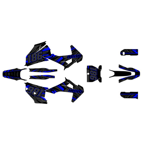 husqvarna fs450 graphics kit 2019-2022 twitch series blue