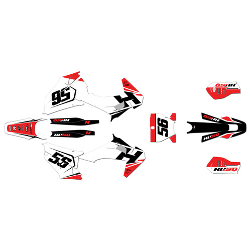 husqvarna tc250 graphics kit 2019-2022 ace series red
