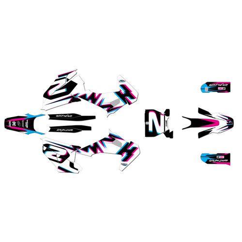 husqvarna fs450 graphics kit 2019-2022 vision series magenta