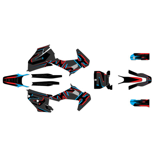 husqvarna fs450 graphics kit 2019-2022 vision series smoke