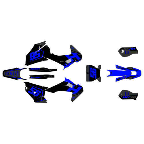husqvarna fc250 graphics kit 2019-2022 ace series blue-shift