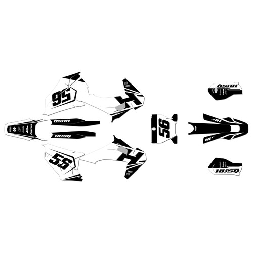 husqvarna fc350 graphics kit 2019-2022 ace series white
