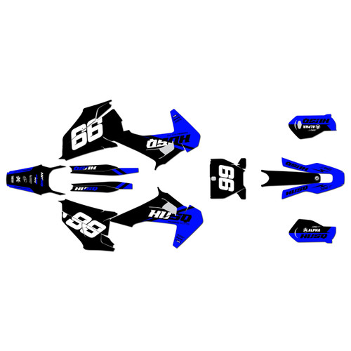 husqvarna fc250 graphics kit 2019-2022 base series blue