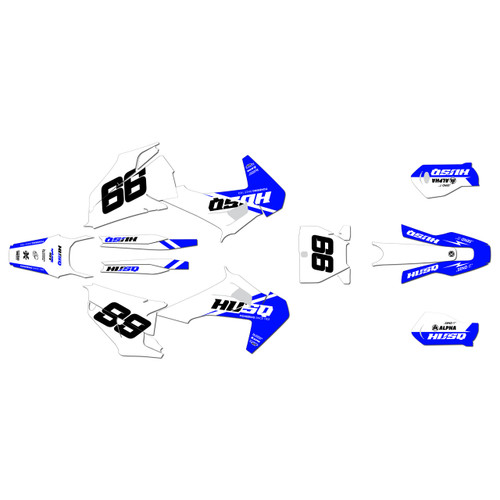 husqvarna fc250 graphics kit 2019-2022 base series blue-shift