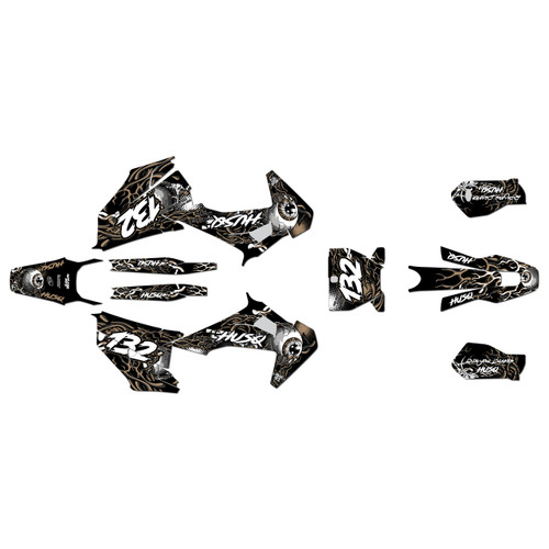 husqvarna tc250 graphics kit 2019-2022 core series tan