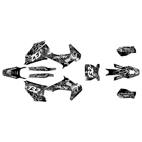 husqvarna tc250 graphics kit 2019-2022 core series white