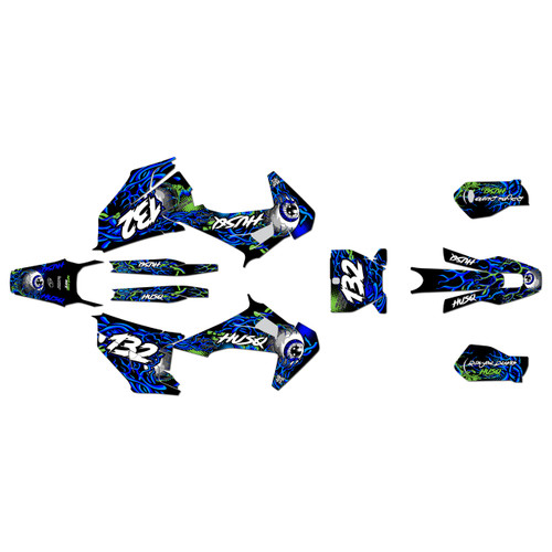 husqvarna fc250 graphics kit 2019-2022 core series blue