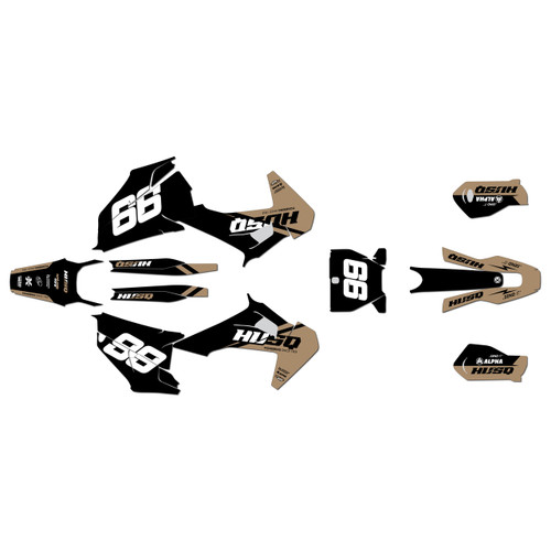 husqvarna fx350 graphics kit 2019-2022 base series tan