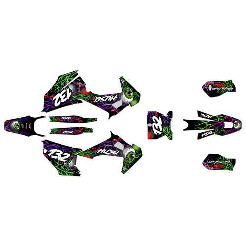 husqvarna tx300 graphics kit 2019-2022 core series green