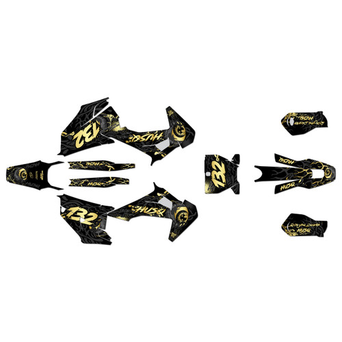 husqvarna fc450 graphics kit 2019-2022 core series gold