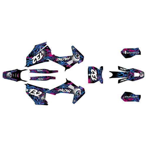 husqvarna fx350 graphics kit 2019-2022 core series magenta