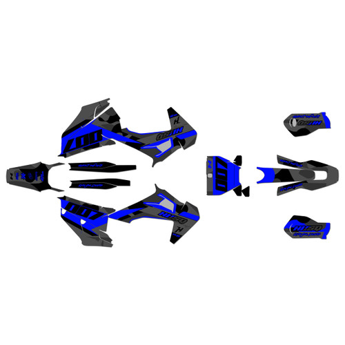 husqvarna fc350 graphics kit 2019-2022 flex series blue-shift