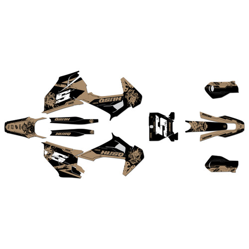 husqvarna fc250 graphics kit 2019-2022 night series tan