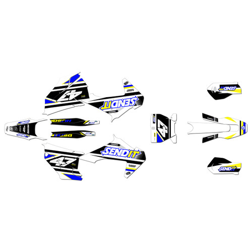 husqvarna fc450 graphics kit 2019-2022 fresh series blue