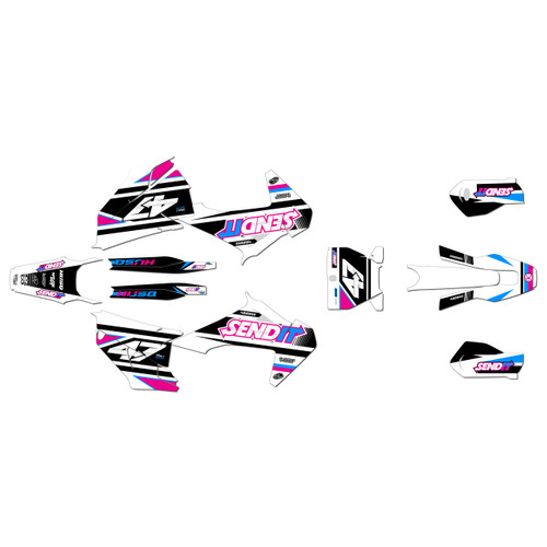 husqvarna fx350 graphics kit 2019-2022 fresh series magenta