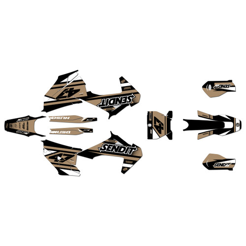 husqvarna fx350 graphics kit 2019-2022 fresh series tan