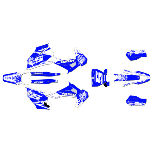 husqvarna fc450 graphics kit 2019-2022 night series blue-shift