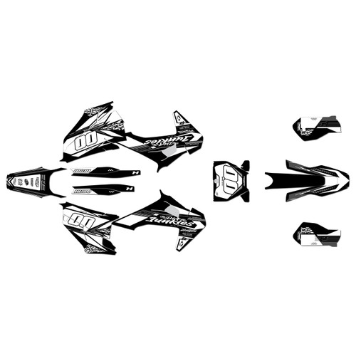 husqvarna fc450 graphics kit 2019-2022 rugged series white
