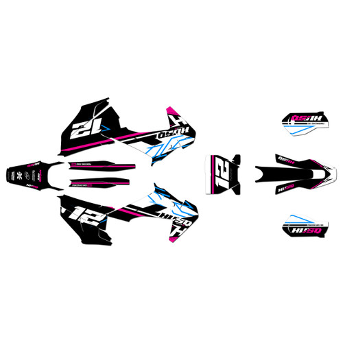 husqvarna tx300 graphics kit 2019-2022 serenity series magenta