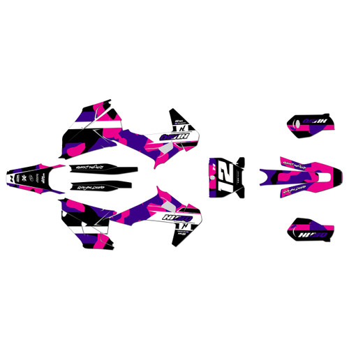 husqvarna fc350 graphics kit 2019-2022 shades series purple