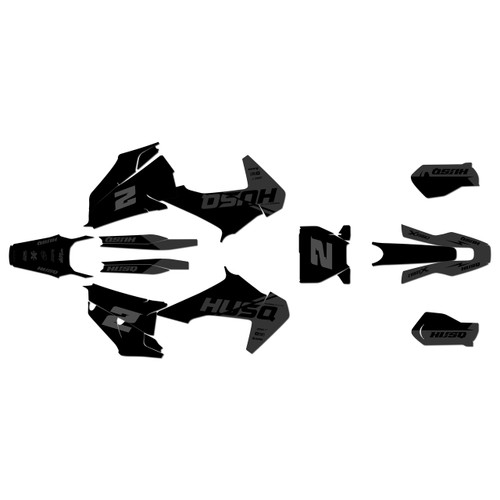 husqvarna tx300 graphics kit 2019-2022 splinter series smoke