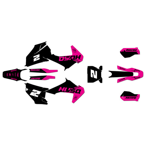 husqvarna fc450 graphics kit 2019-2022 splinter series magenta