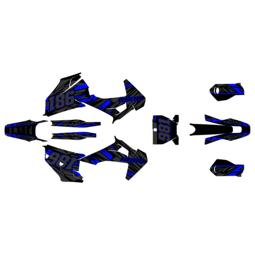 husqvarna tc250 graphics kit 2019-2022 twitch series blue