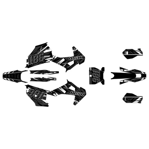 husqvarna fx350 graphics kit 2019-2022 twitch series white