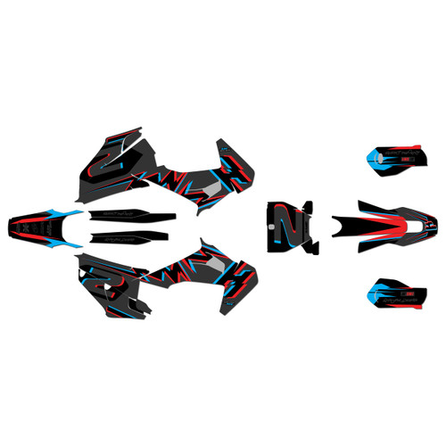 husqvarna tc250 graphics kit 2019-2022 vision series smoke