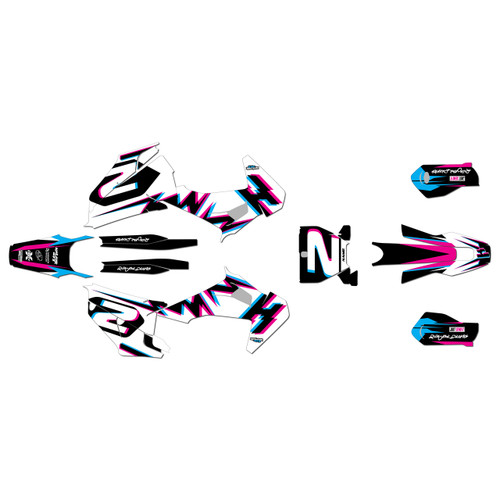 husqvarna fc350 graphics kit 2019-2022 vision series magenta