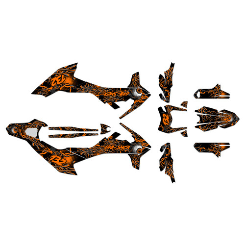 ktm 690smc graphics kit 2019-2024 core series orange