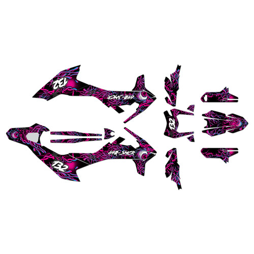 ktm 690smc graphics kit 2019-2024 core series magenta