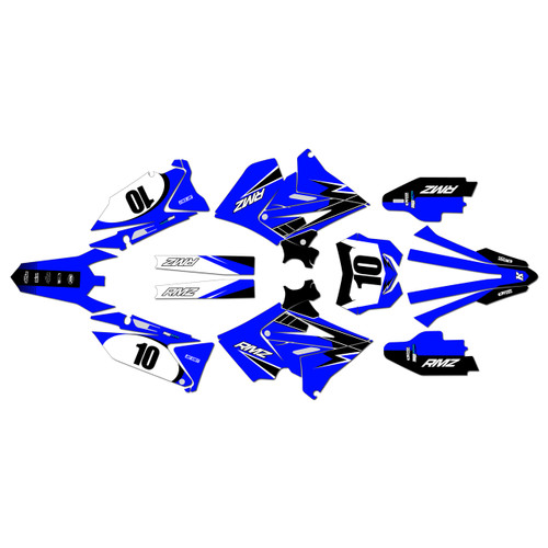 suzuki rm125 graphics kit 2001-2008 speed series blue