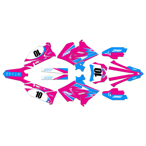 suzuki rm125 graphics kit 2001-2008 speed series magenta