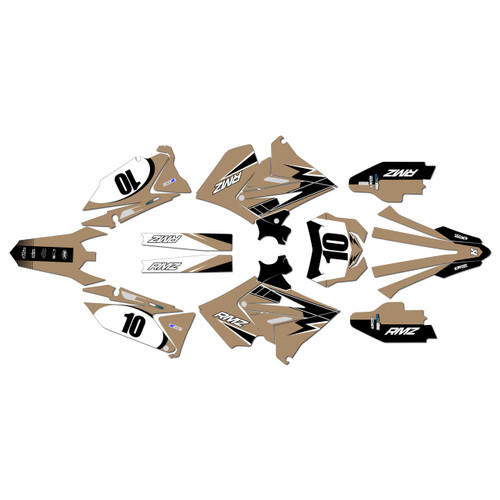 suzuki rm125 graphics kit 2001-2008 speed series tan