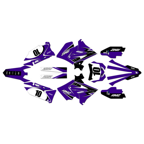 suzuki rm250 graphics kit 2001-2008 speed series purple