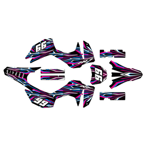 honda crf300f graphics kit 2025-2026 prime series magenta