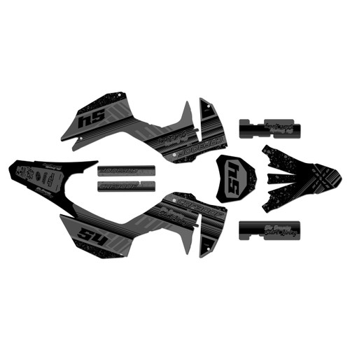 honda crf300f graphics kit 2025-2026 split series smoke