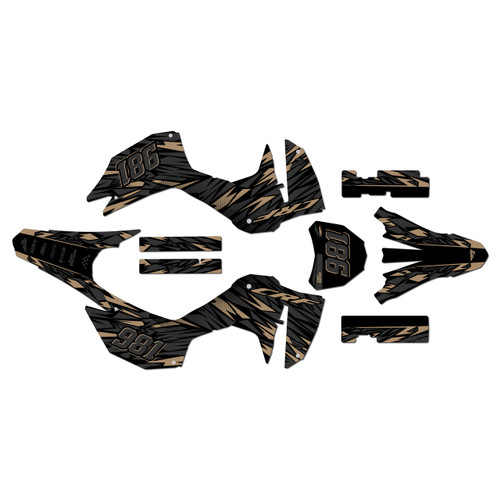 honda crf300f graphics kit 2025-2026 twitch series tan