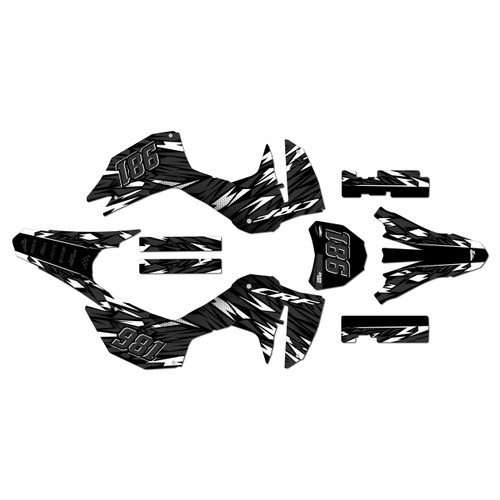 honda crf300f graphics kit 2025-2026 twitch series white