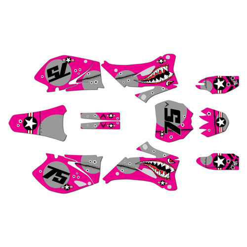 yamaha yz250f graphics kit 2008-2009 predator series magenta