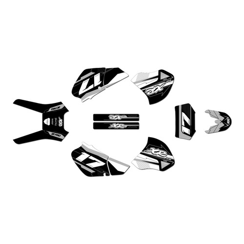 honda xr250 graphics kit 1996-2004 axis series white