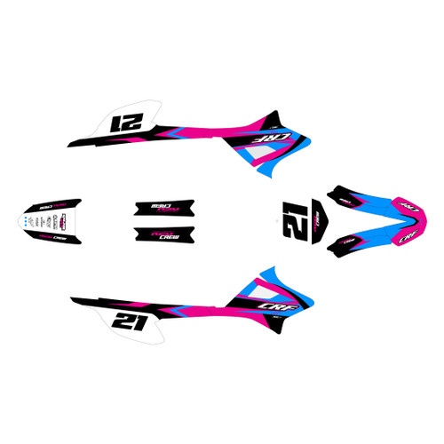 honda crf-e2 graphics kit 2022-2026 crew series magenta