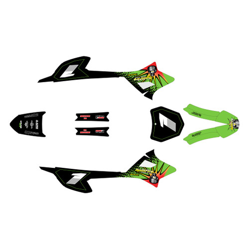 honda crf-e2 graphics kit 2022-2026 lancaster series green
