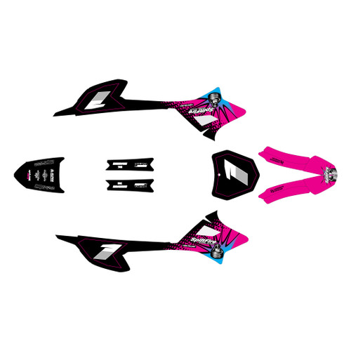 honda crf-e2 graphics kit 2022-2026 lancaster series magenta