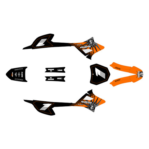 honda crf-e2 graphics kit 2022-2026 lancaster series orange